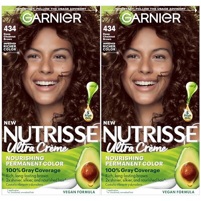 Garnier Hair Color Nutrisse Nourishing Creme, Pack of 2 - ( Select Your Color )