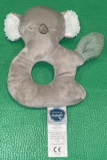 Mary Meyer Baby Ring Hand Rattle Koala Gray Soft 5” Stuffed Plush Toy Animal