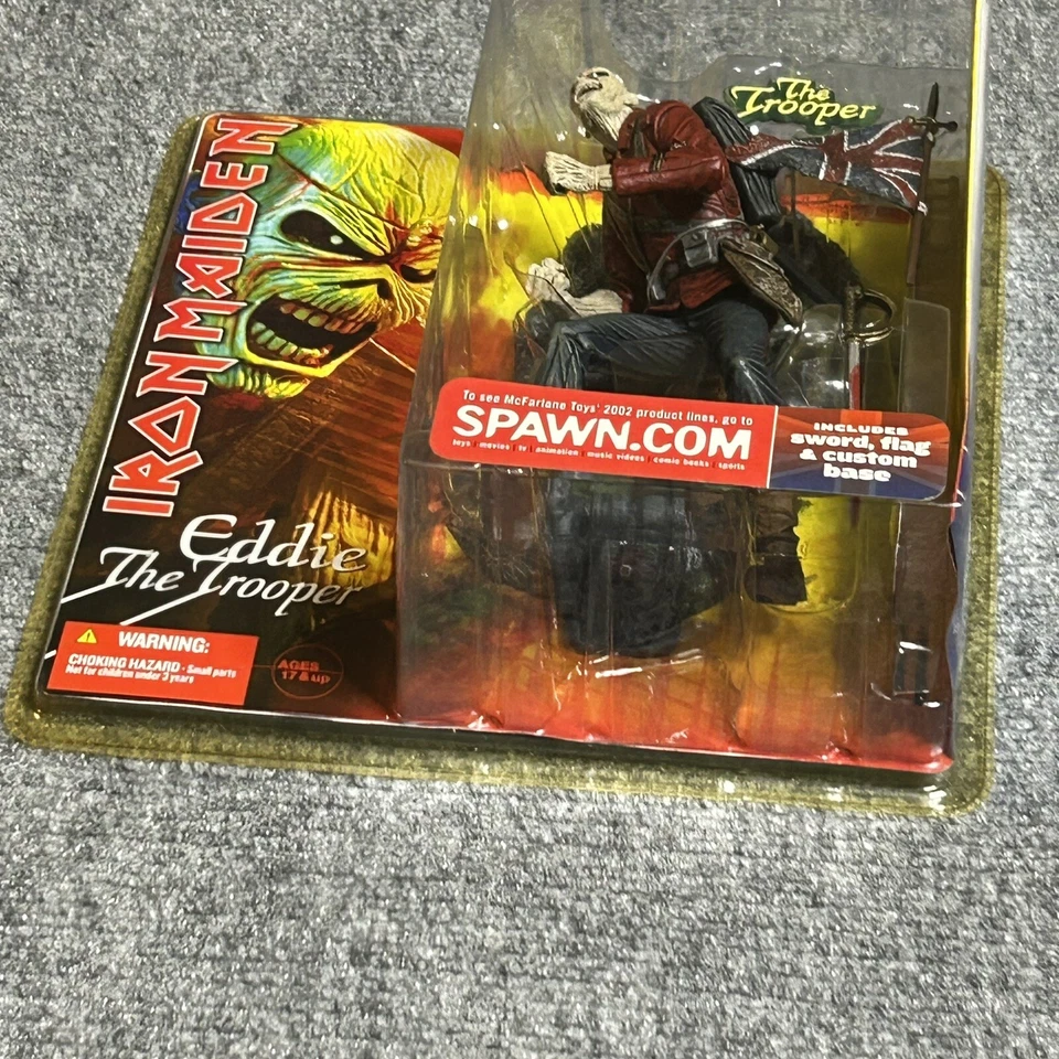 Iron Maiden Eddie the Trooper Action Figure 2002 Mcfarlane Toys Sealed - Image 4 of 4