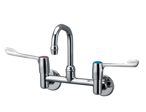 Armitage Shanks Markwik Wall Mounted Mixer Basin Mixer Tap with Lever S8205AA - 第 1/3 張圖片