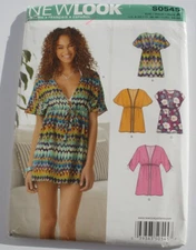 New Look Pattern  0545 / 6283 Mini Dress & Tunic Swimsuit Cover-Up Sizes 8-20 UC