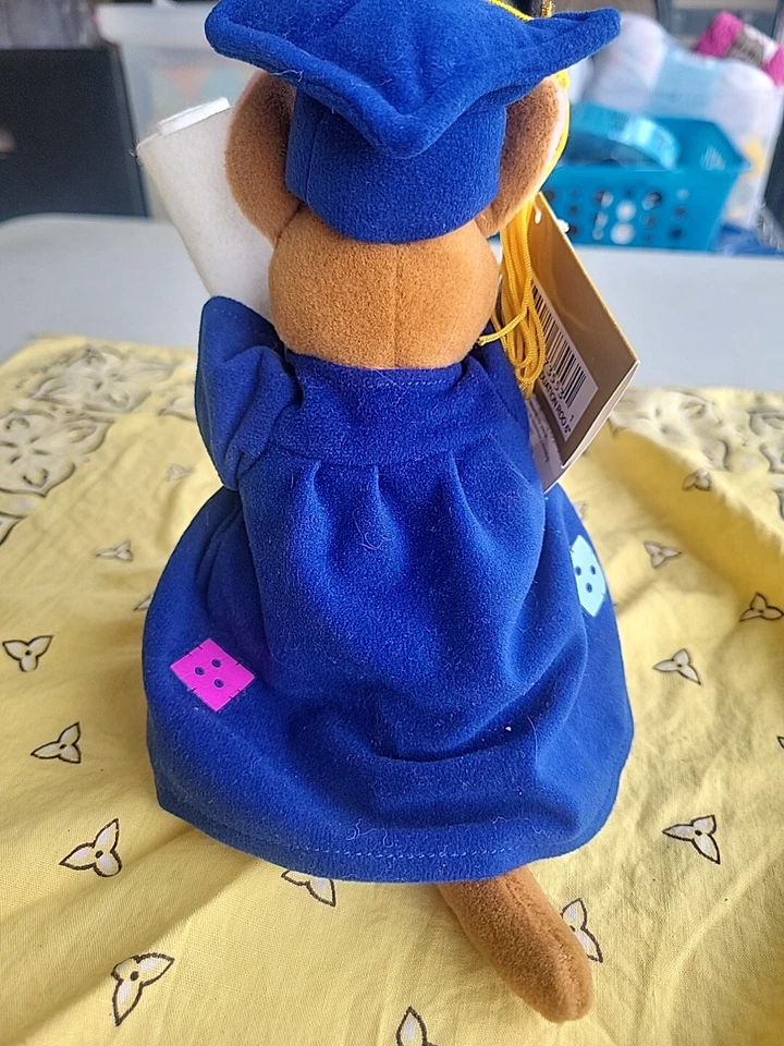 Disney Store Winnie the Pooh Graduación Roo Bean Bolsa Peluche 6" Nuevo Foto 3 de 4