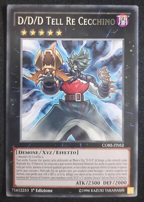 D/D/D TELL RE CECCHINO Selten auf Italienisch CORE-IT053 YUGIOH