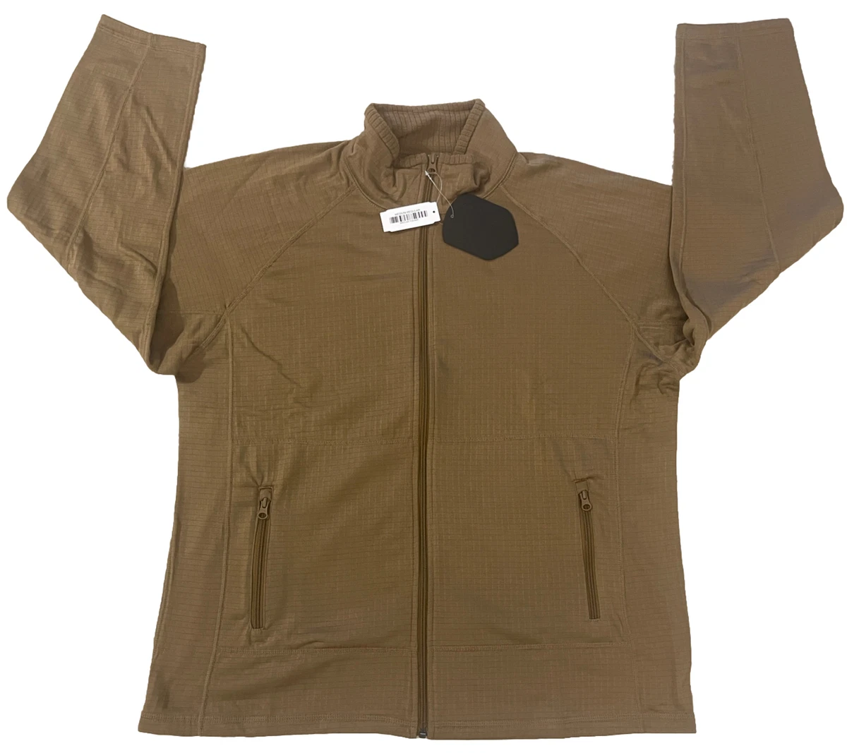 Waffle cheap fleece jacket