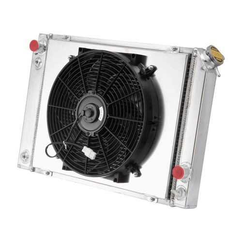 For 1984-1988 Pontiac Fiero 2.8L 2.5L V6 L4 3-Core Aluminum Radiator Shroud Fan - Picture 2 of 6