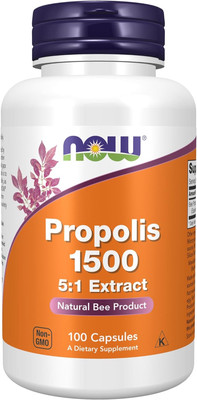Supplements, Propolis 1,500 Mg with 5:1 Concentrate, Natural Bee Product, 100 Ve