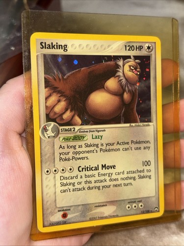 Pokemon Slaking 13/108 EX Power Keepers Holofoil Rare LP 2007