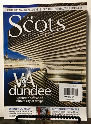 Scots Magazine V & A Dundee Best Book Festival September 2018 FREE SHIPPING JB