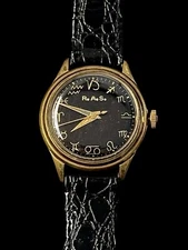 Vintage Caravelle R.A.S. Zodiac Watch RARE Astrology 32mm Runs