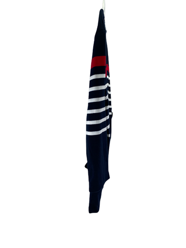 Tommy Hilfiger Women Size L Top Red White And Blue Striped Stretch Knit - Picture 9 of 11