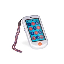 Interactive Toy Smartphone for Toddlers Educational Learning Silver Cellphone