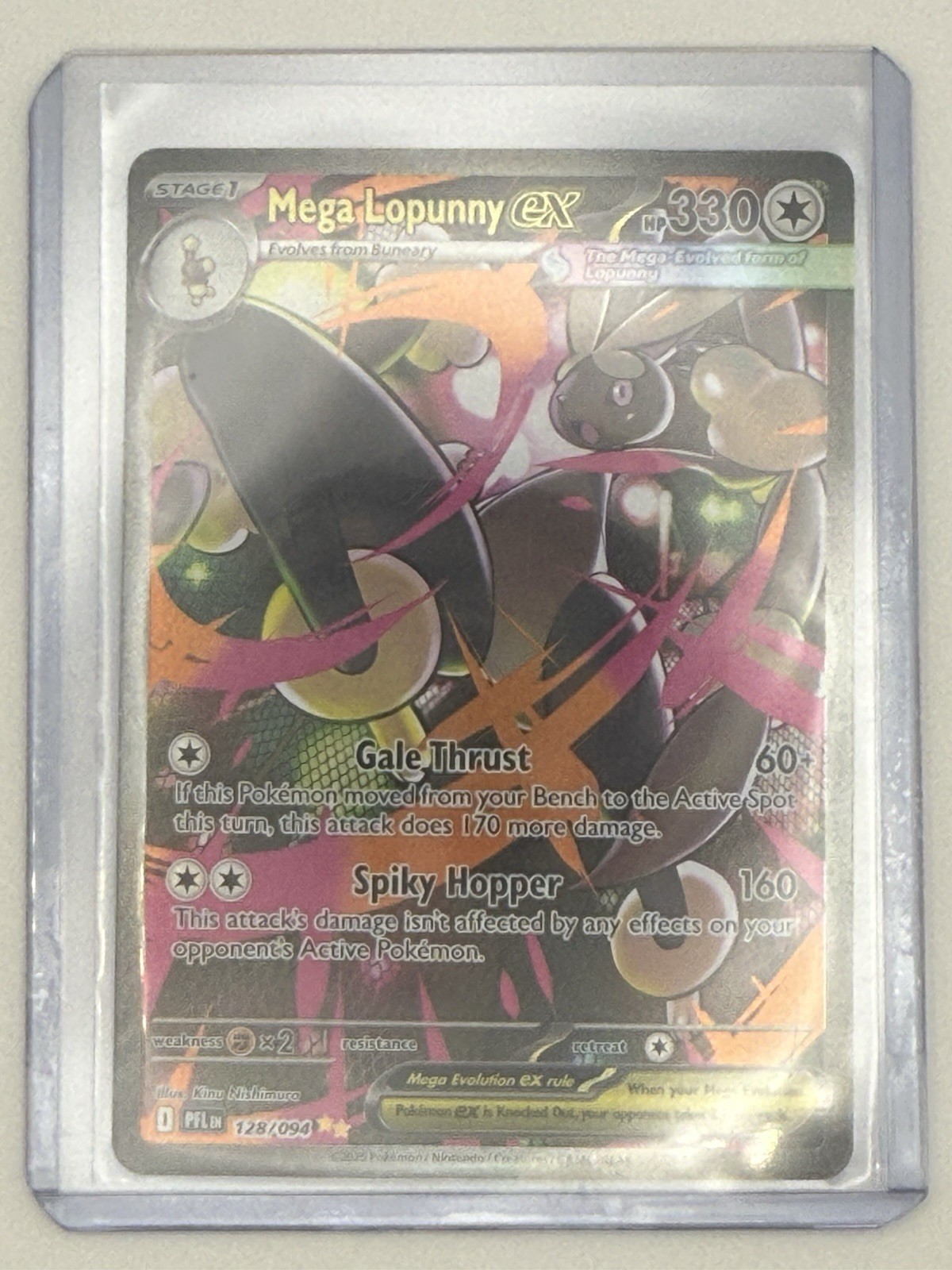 Mega Lopunny ex 128/094 Me02: Phantasmal Flames Holo