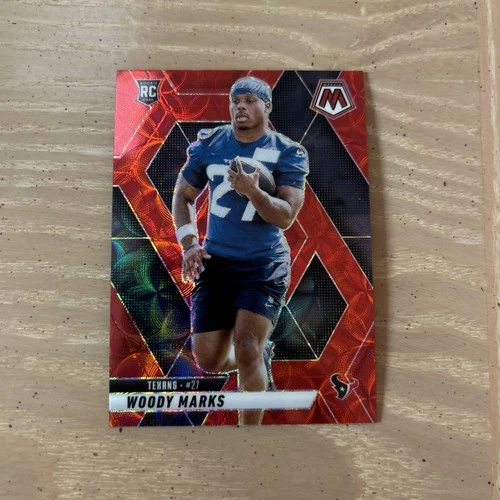 Woody Marks Panini 2025 Mosaic RC #395 Houston Texans Football Red Scope Prizm