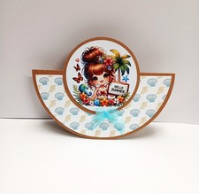 Card Kit Rocker Style Beach theme "Hello Summer" Total 4 with envies