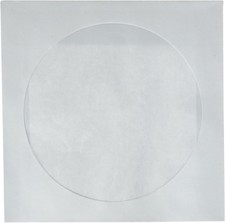 CD DVD White Paper Sleeves Clear Window 1000 Pack PAPSLV 