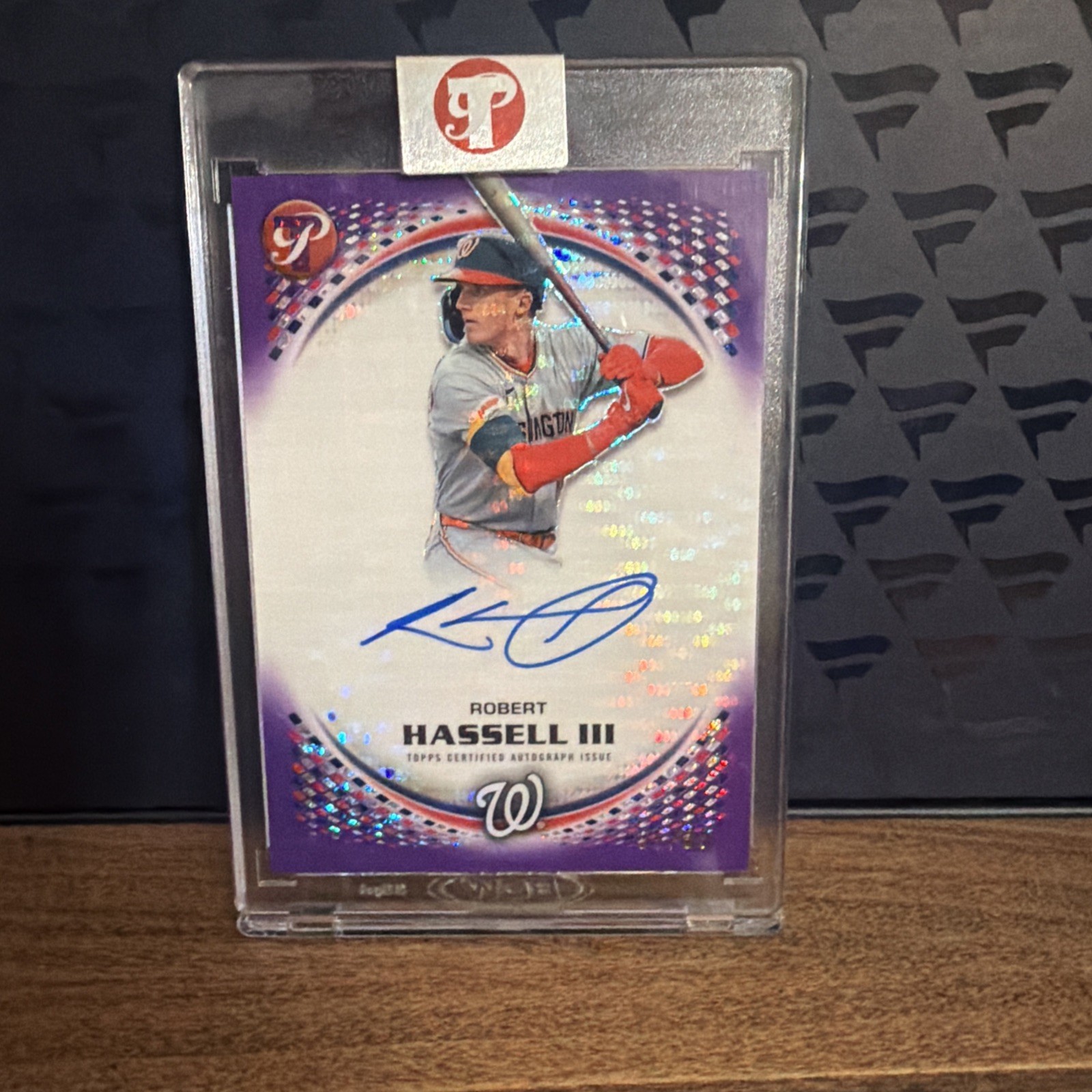 Topps Pristine 2026 Robert Hassell III Nationals Auto PA-RH Purple 85/99