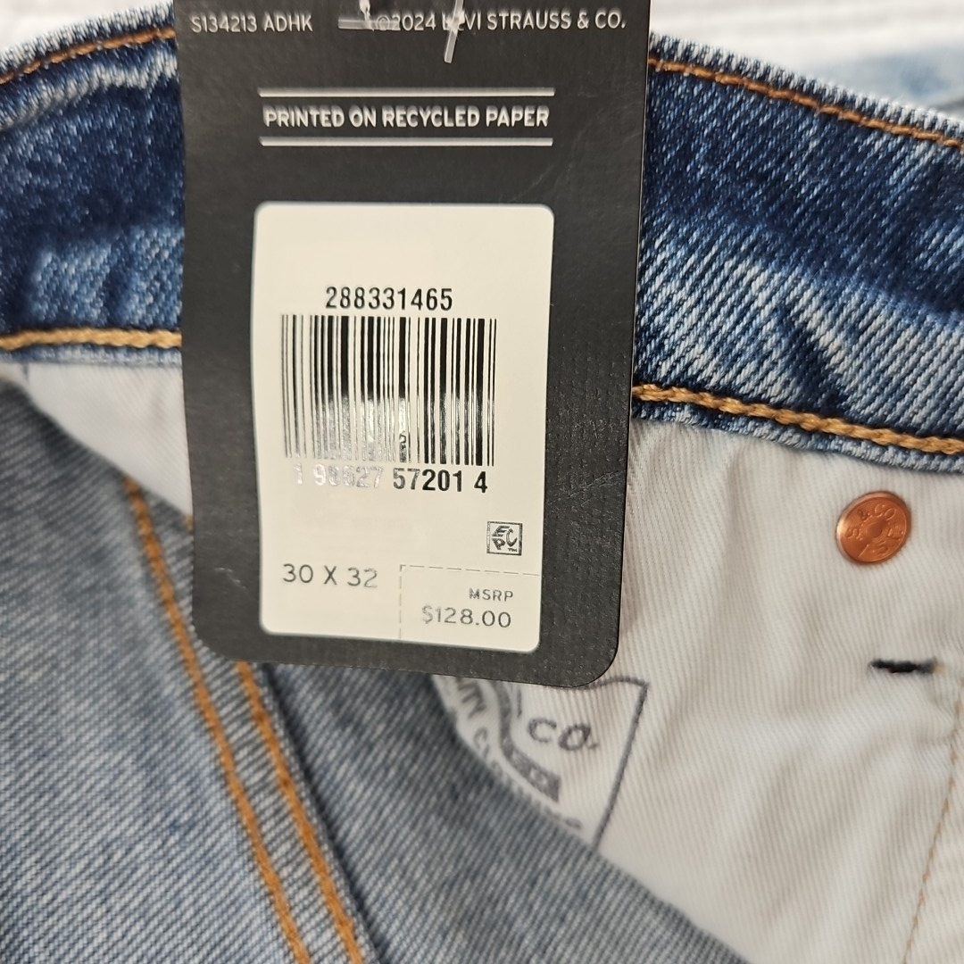 Levi's Premium 512 Slim Taper Men's 30x32 Selvedge Blue Denim