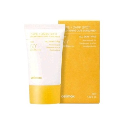 Celimax Pore+ Dark Spot Brightening Care Sonnencreme LSF50, 50ml  