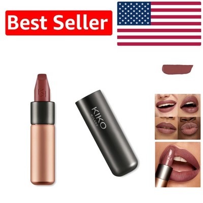 Luxurious KIKO Milano Velvet Matte Lipstick - Hydrating Chocolate Finish