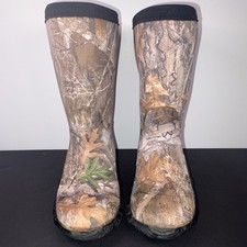 Magellan Waterproof Realtree Kids Hunting Boots Size 1D Brown Green Black