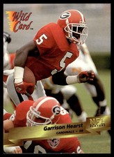 1993 Wild Card Garrison Hearst Rookie Phoenix Cardinals #57. rookie card picture