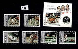 / RWANDA 1979 MNH SPACE APOLLO