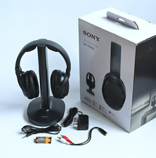 Sony WH-RF400 RF Wireless Headphone System for TV Listening - Black Open Box 