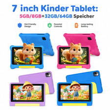 7-Zoll Android 13 5/8GB RAM 32/64GB ROM für Kinder 3-12 Tablet IPS LCD HD