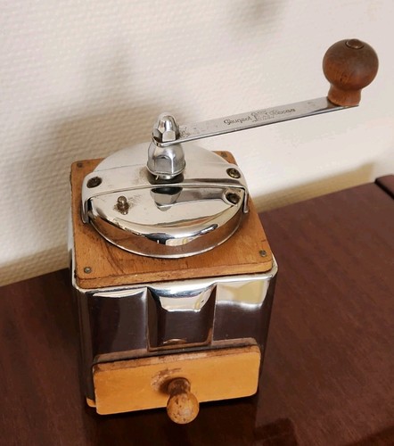 ✨ Alte Kaffeemühle Peugeot Brüder Peuginox - Vintage aus Holz und Edelstahl ✨ - Bild 2 von 11