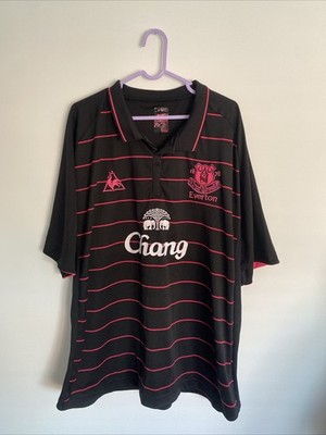 Everton 2009/2010 Away LE COQ SPORTIF Football Shirt Fußball Trikot Größe XXXL