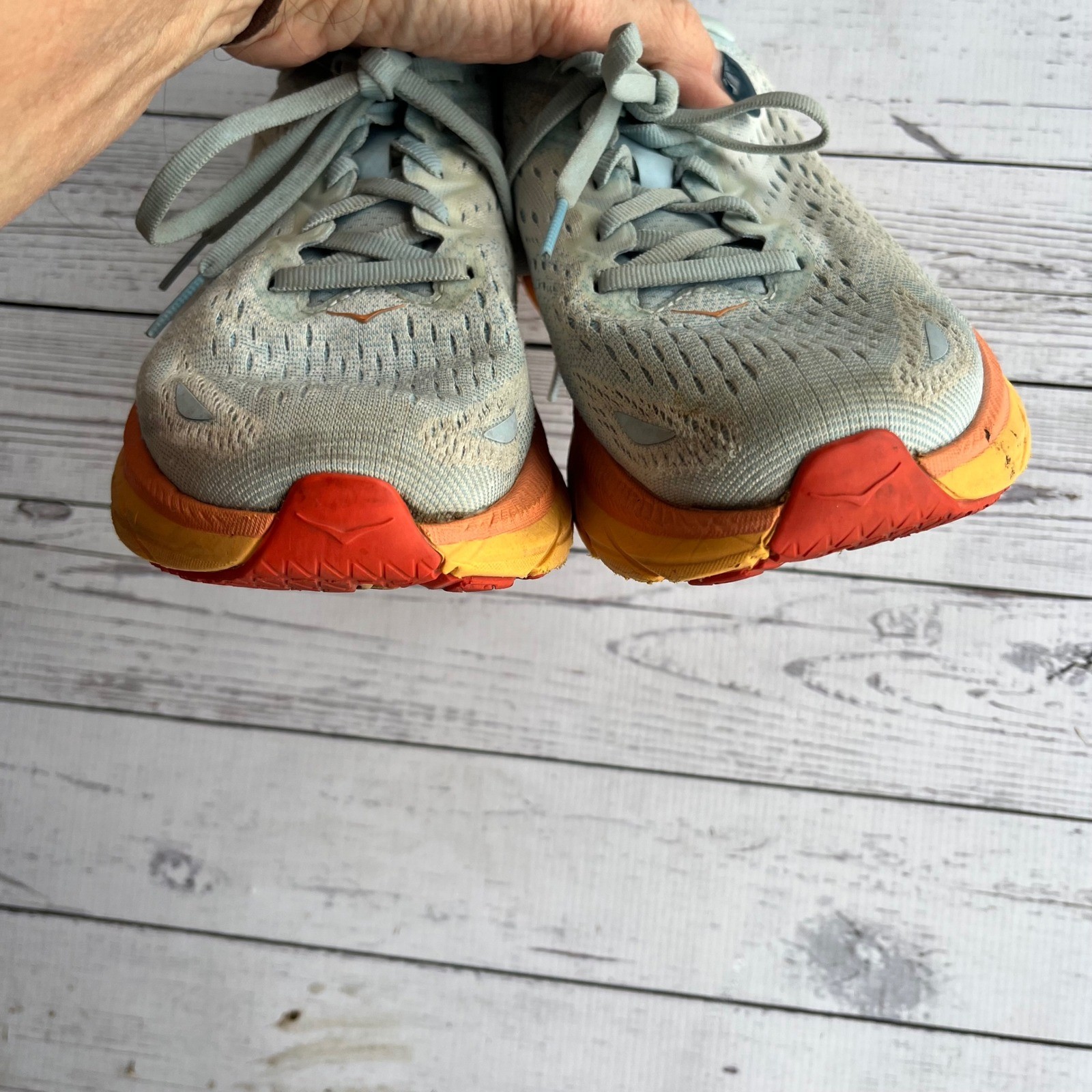 Hoka Clifton 8 Running Jogging Shoes Athleisure Gorpcore Women's Size 7D thumbnail 5