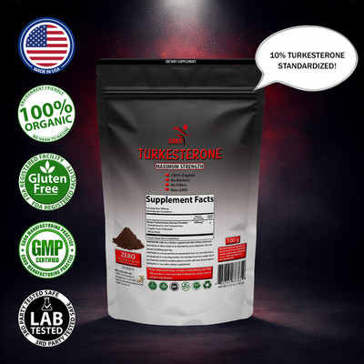 PURE AJUGA TURKESTANICA STRONG HIGH POTENCY DUAL EXTRACT 10% TURKESTERONE 100G
