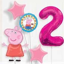 Peppa Pig Birthday Balloon Package Choose Age