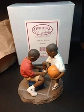 VTG New Our Song Shoelaces Figurine By Brenda Joysmith 2001 Willitts Design Rare