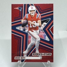 DRAKE MAYE 2025 Panini Rookies and Stars #32 NFL Patriots - RED