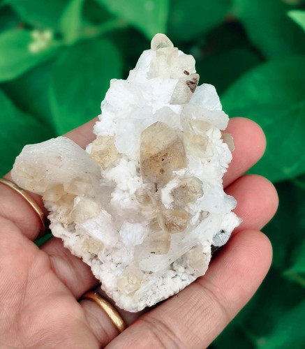 Stilbite On Calcite Minerals Specimen India BO=27 - Picture 6 of 7