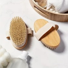 1Pc Dry Body Brush for Exfoliating, Skin Texture Improvement  Lymphatic Massage