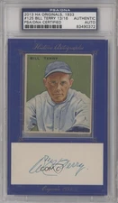 PSA/DNA 2013 Historic Originals 1933 Framed Cut 13/16 Bill Terry Auto HOF 2t7