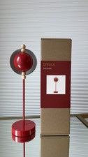 Ikea STR LA Strala LED Decorative Table Lamp, Metal, Battery Operated/Red, New