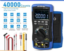 LCD Digital Multimeter,40000 Counts True RMS Auto Range Multimetro Measure