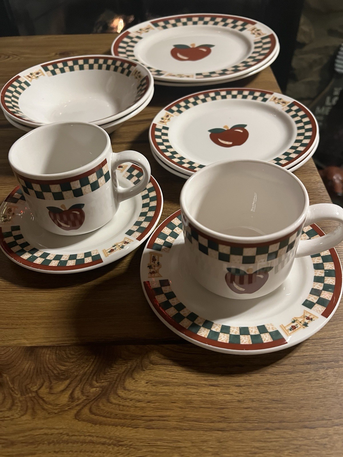 2- 5 Pc Place Settings Betty Crocker Country Inn Plates, Bowls, Mugs Saucers #1