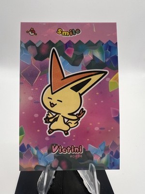 Victini #494 - Cracked Ice Holo - Smile Card Database- Pokemon