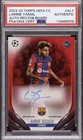 2023-24 Topps UEFA CC Red Foilboard Lamine Yamal ROOKIE AUTO 4/5  PSA/DNA Auth