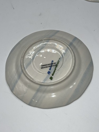 Set Of 2 Anthropologie From The Deep 6" Saucer Octopus Nautical Collectors Plate - Picture 5 of 6
