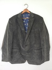 Chaps Sport Coat Blazer Mens 46R Brown Corduroy Spaniel Lined Elbow Patch Jacket