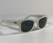 RAY BAN RB0840-S 6769/B1 MEGA- WAYFARER  SUNGLASSES  /  BONE-WHITE  / GRAY LENS