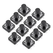 10 x 12x12x12mm 4 Pin Panel Mini/Micro PCB Momentary Tact Push Button Switch DIP