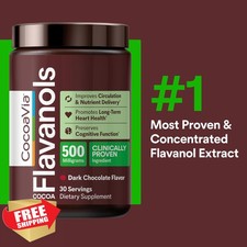 CocoaVia Cocoa Flavanols 500mg Heart Brain 60ct