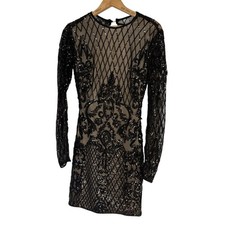 Short Black sequined dress no tags see measurements Small