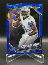 2025 Panini Prizm Black  Calvin Johnson #56  Blue Ice Prizm /125 